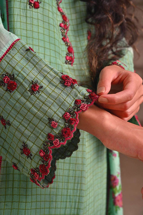 Fleur blue kurta
