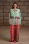 Fleur blue pintuck shirt