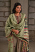 Fleur green dupatta