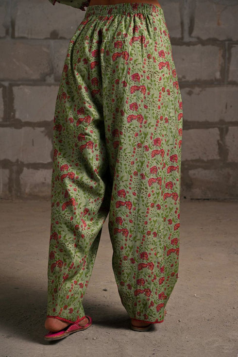 Fleur green farshi salwar