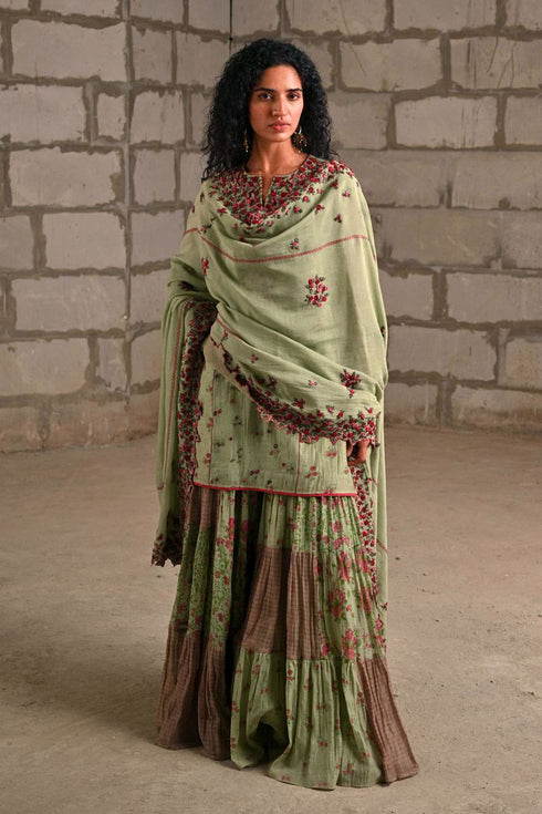 Fleur green gharara