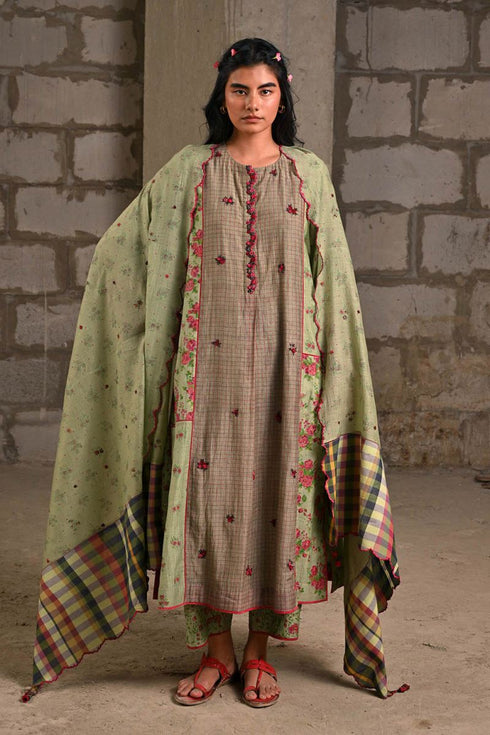 Fleur green kurta