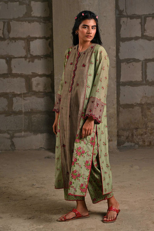 Fleur green kurta