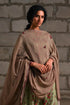 Fleur green printed check dupatta