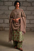 Fleur green printed check dupatta