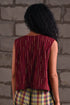 Fleur maroon crop top