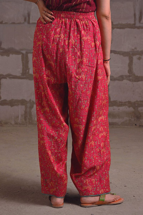 Fleur pink farshi salwar