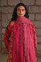 Fleur pink printed check dupatta