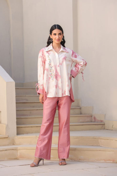 Floral shibori co-ord set