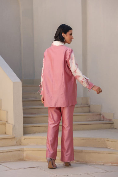 Floral shibori co-ord set