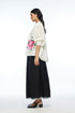 Floribunda ivory oversized shirt