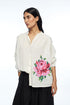 Floribunda ivory oversized shirt