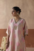 Flower chaand blush pink kaftan set