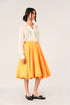 Foetida peach bubble skirt