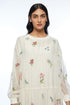 Forrestiana ivory tiered maxi dress