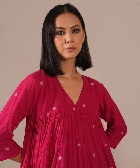 Fuchsia halo dress