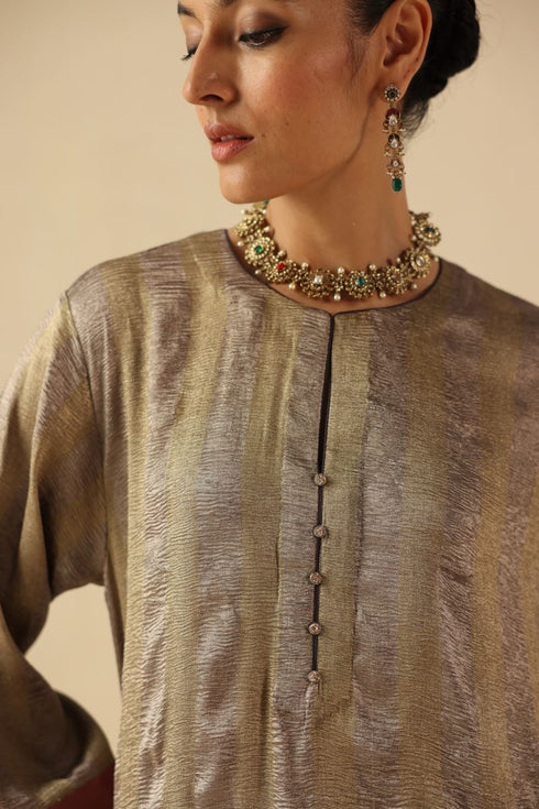 Gauhar silver kurta set