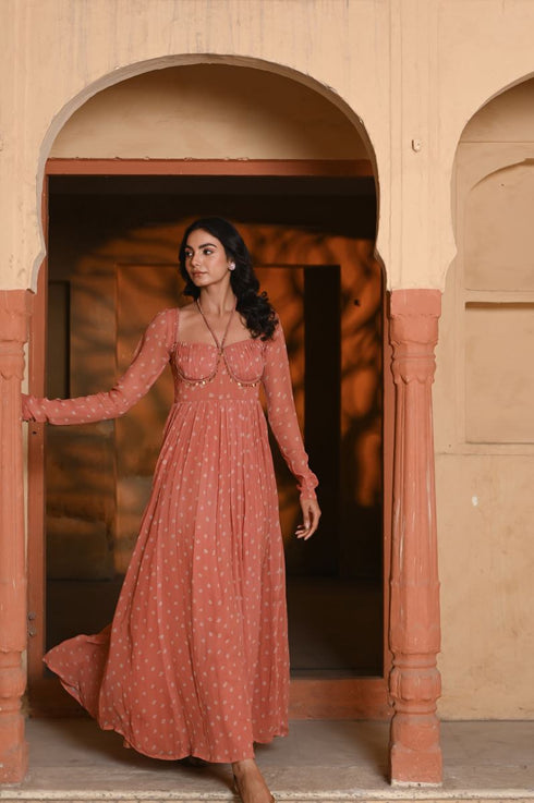 Gaurangi orange dress