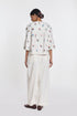 Gerbera ivory peplum jacket