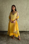 Ghevar yellow and ivory shaded dupatta