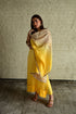 Ghevar yellow and ivory shaded dupatta