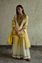 Ghevar yellow ombre kurta with sharara