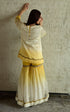 Ghevar yellow ombre kurta with sharara
