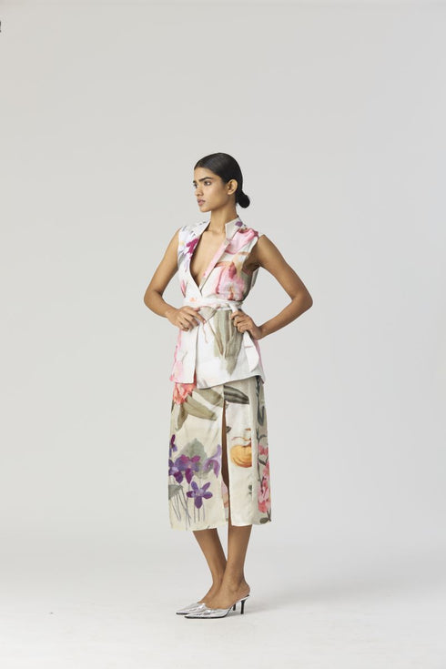 Gia mint jacket and skirt set