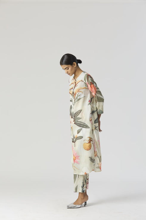 Gia mint long kurta set