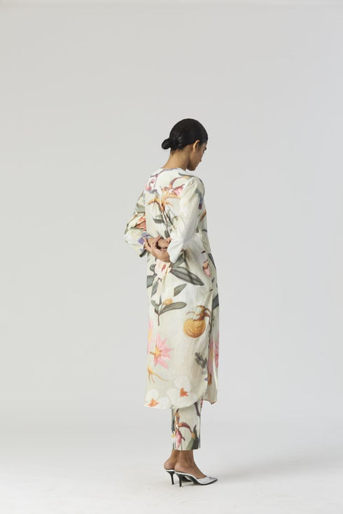 Gia mint long kurta set