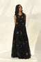 Glabrifolia black embroidered dress