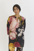 Glory black linen short kurta set