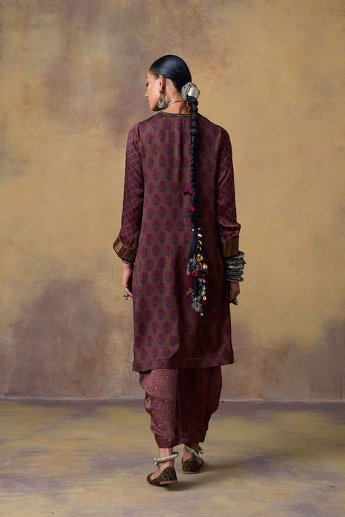 Goonj black ajrakh kurta