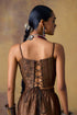 Goonj black brocade corset