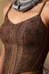 Goonj black brocade corset