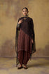 Goonj maroon ajrakh cowl salwar