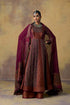 Goonj maroon brocade anarkali