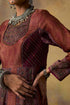 Goonj maroon brocade anarkali