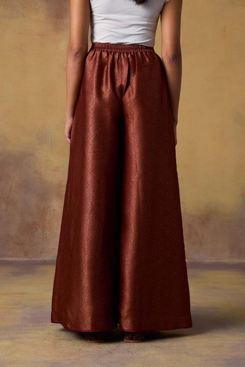 Goonj maroon brocade ijar