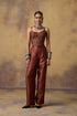 Goonj maroon brocade pants