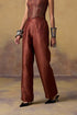Goonj maroon brocade pants