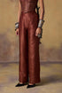 Goonj maroon brocade pants