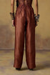 Goonj maroon brocade pants