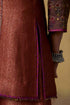 Goonj maroon brocade short kurta