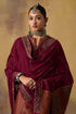 Goonj maroon georgette heavy dupatta