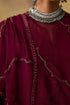 Goonj maroon georgette stole