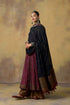 Goonj maroon yoke anarkali