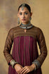 Goonj maroon yoke anarkali
