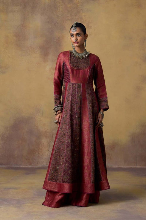 Goonj pink brocade anarkali