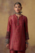 Goonj pink brocade short kurta